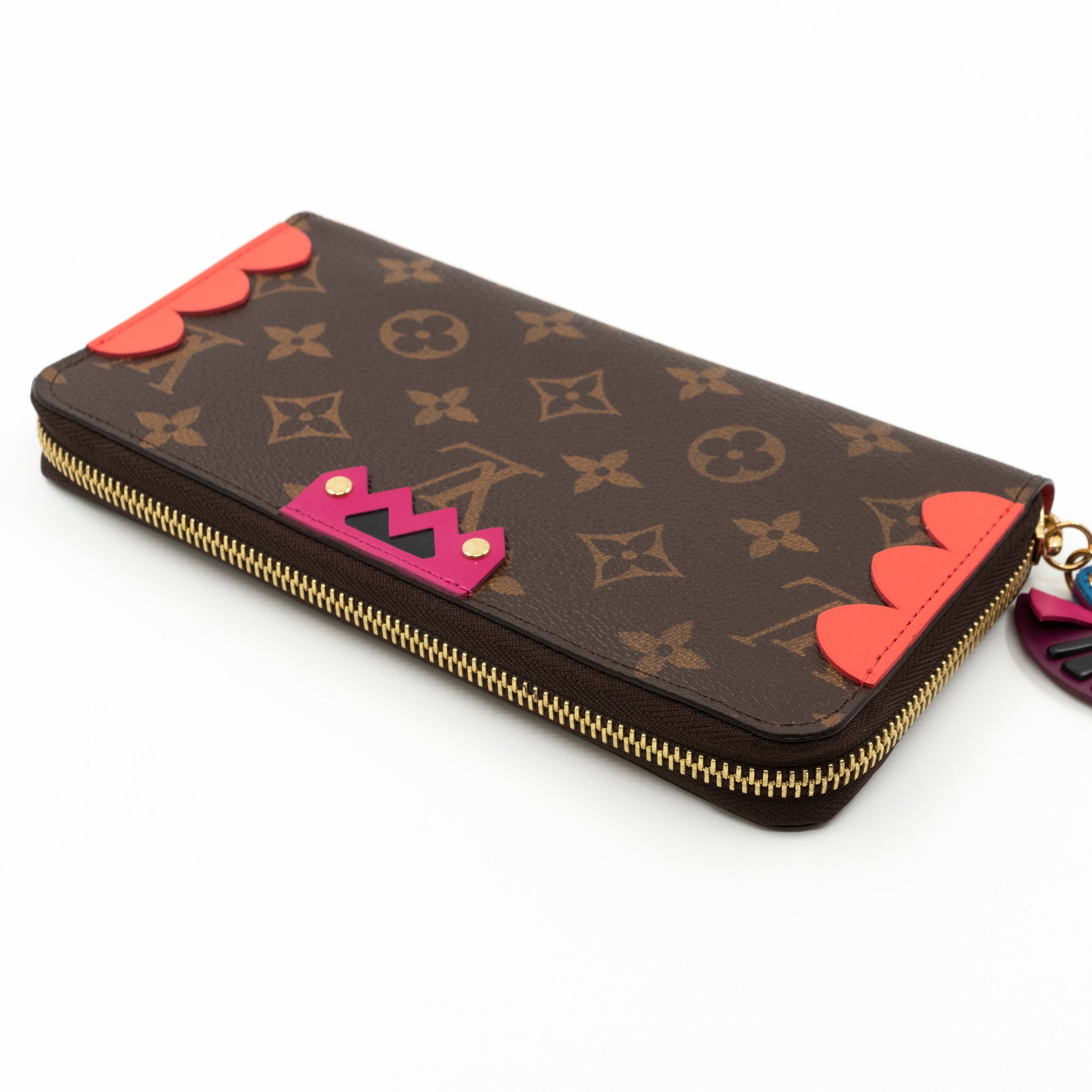 Zippy Wallet Flamingo Monogram Totem