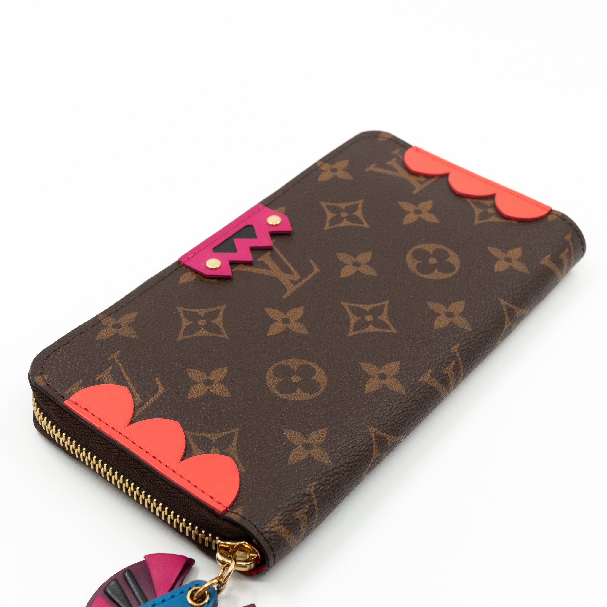 Zippy Wallet Flamingo Monogram Totem