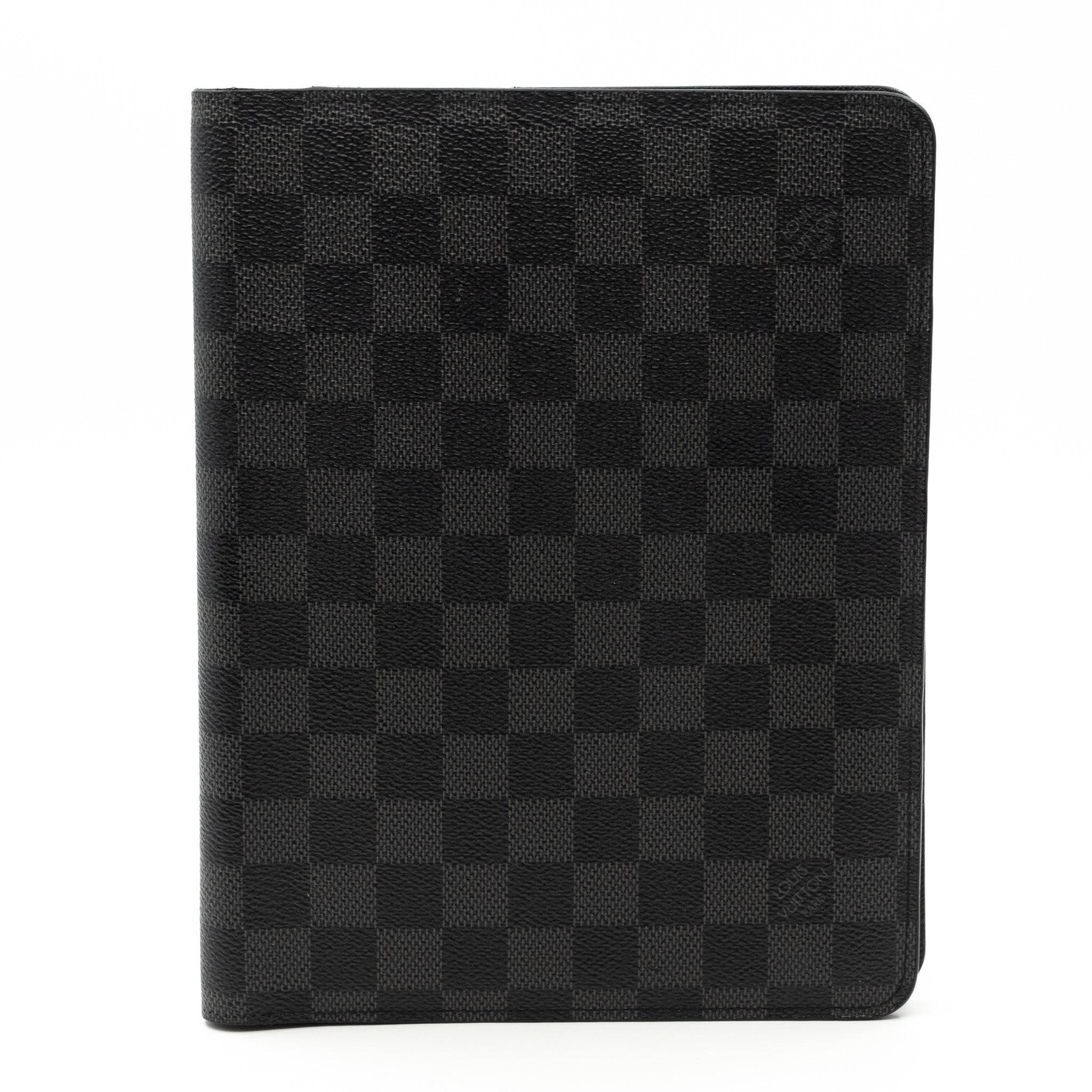 Desk Agenda Cover Damier Graphite