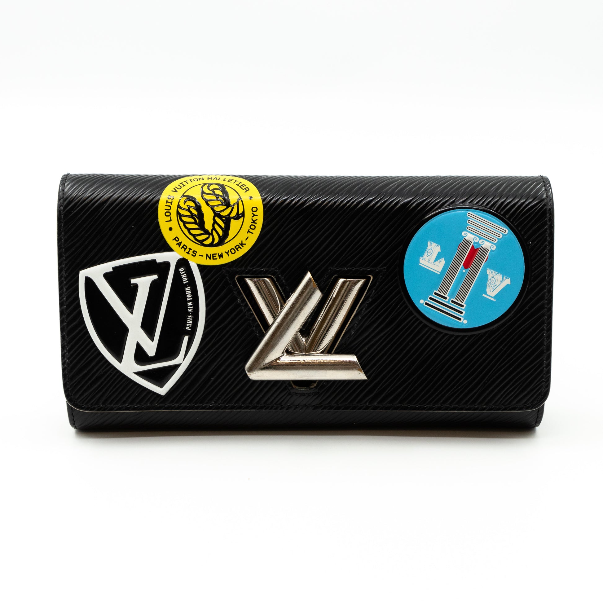 Louis Vuitton Twist Wallet Limited Edition World Tour EPI Leather Black
