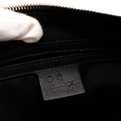 Medium Boston Bag Black Guccissima Leather