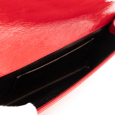 Belle De Jour Clutch Patent Leather Red