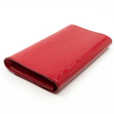 Belle De Jour Clutch Patent Leather Red