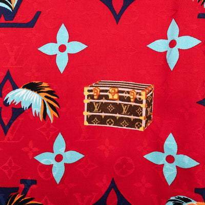 Monogram Precious Tiger Shawl Red