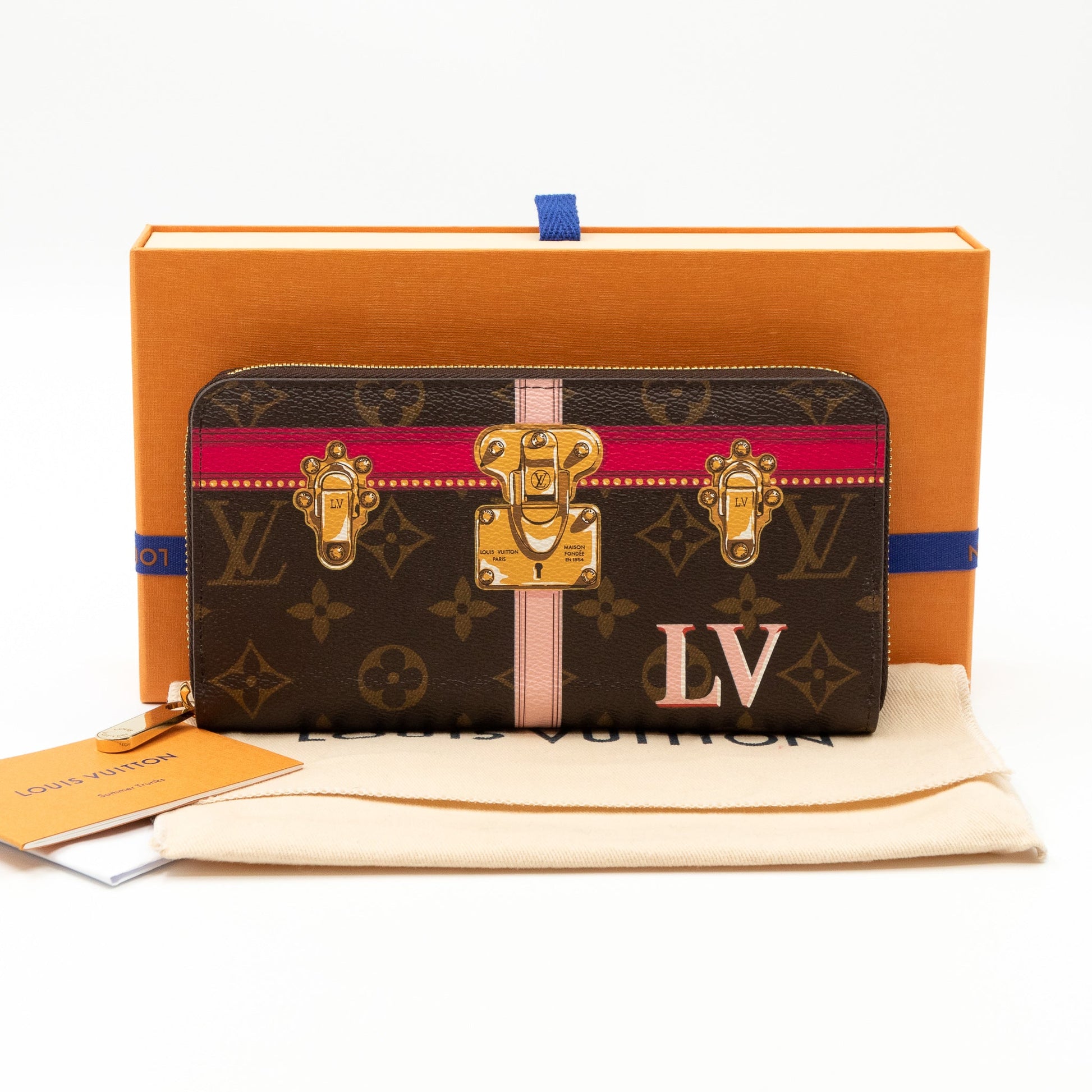 Louis Vuitton Monogram Zippy Wallet Trunk Time M52746 Women,Men