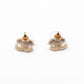 CC Crystal Earrings Light Gold