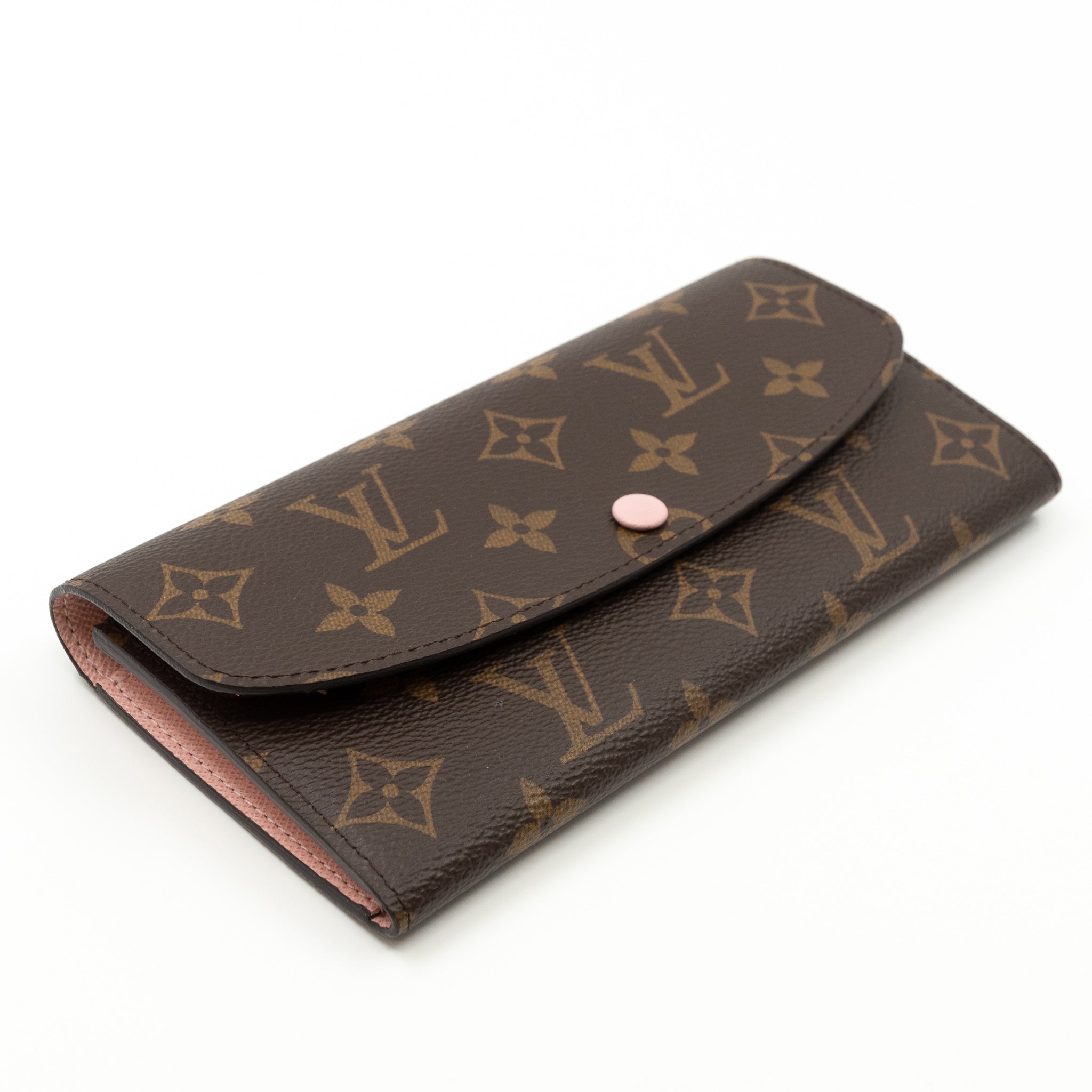 Emilie Wallet Monogram Rose Ballerine