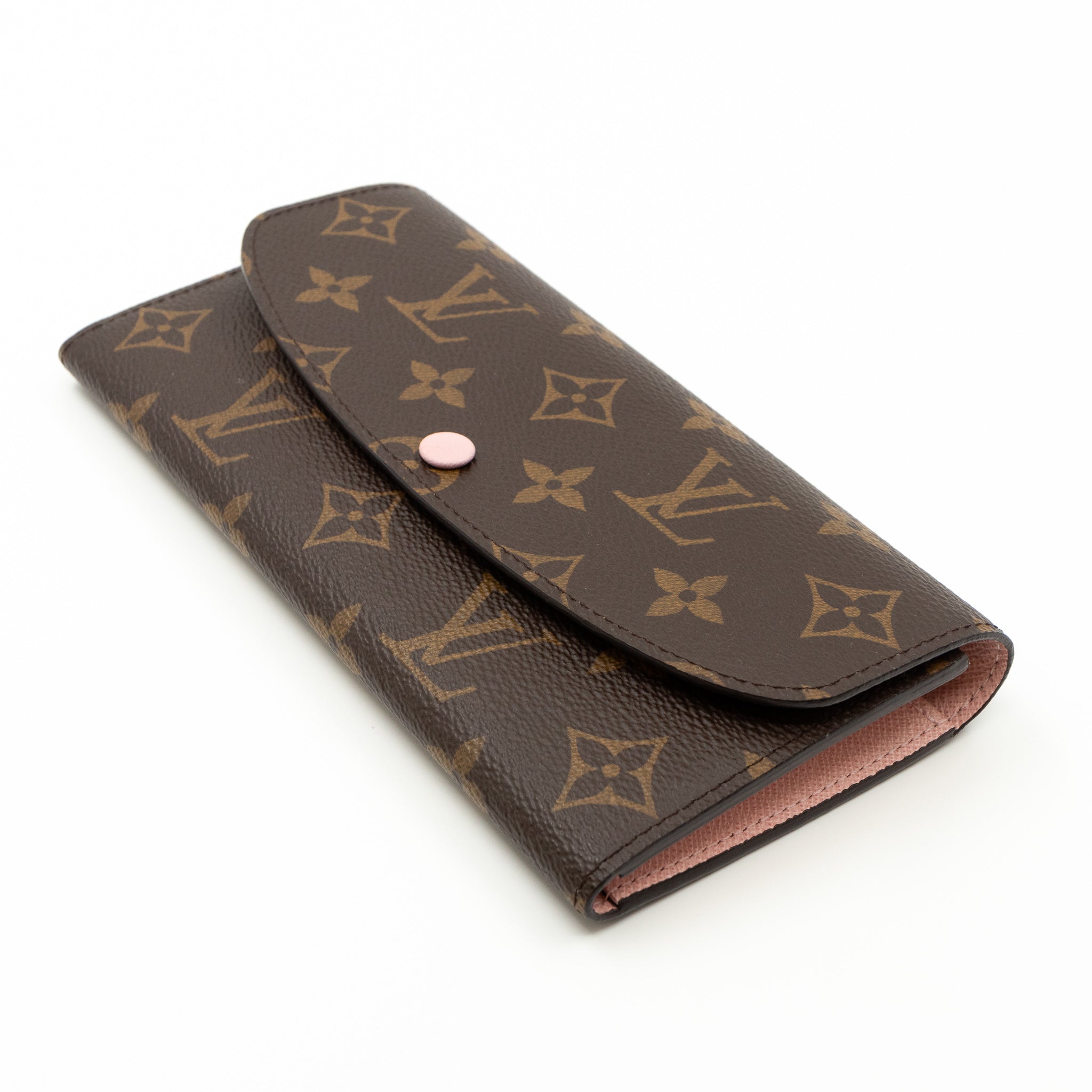 Emilie Wallet Monogram Rose Ballerine