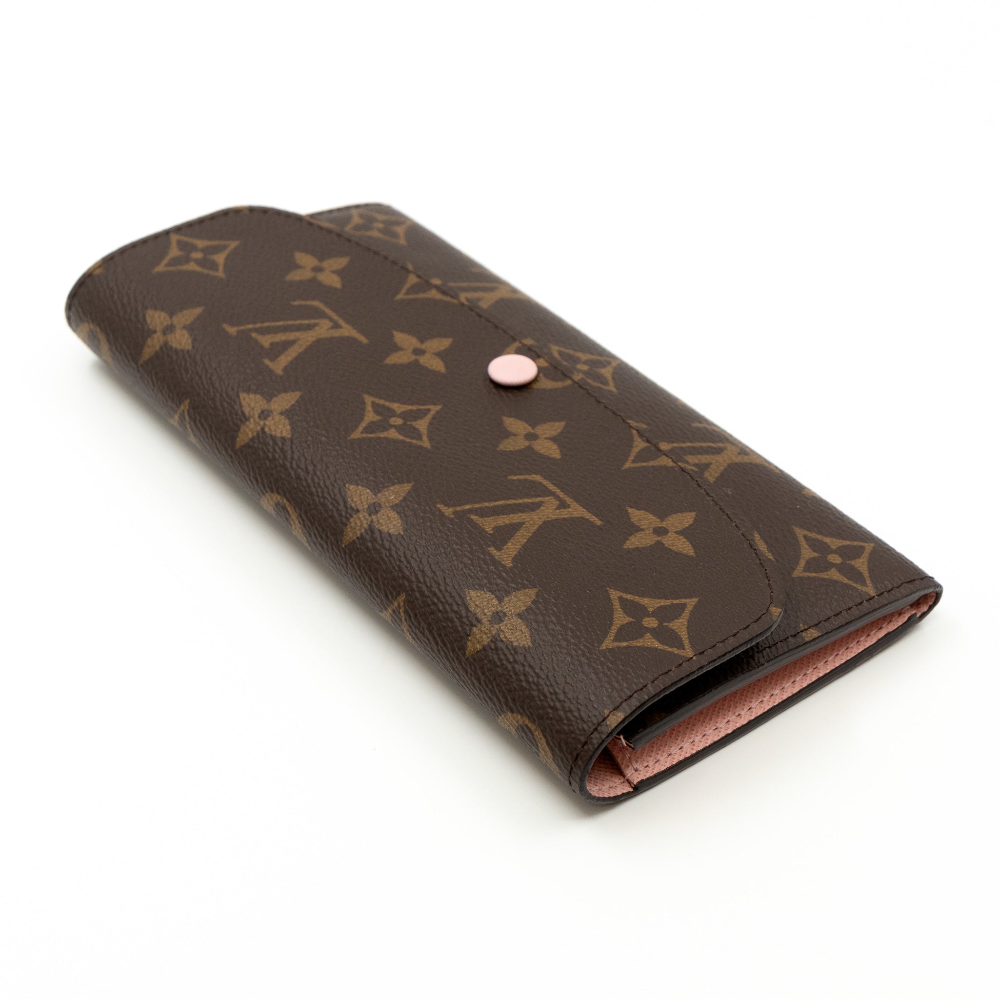 Emilie Wallet Monogram Rose Ballerine
