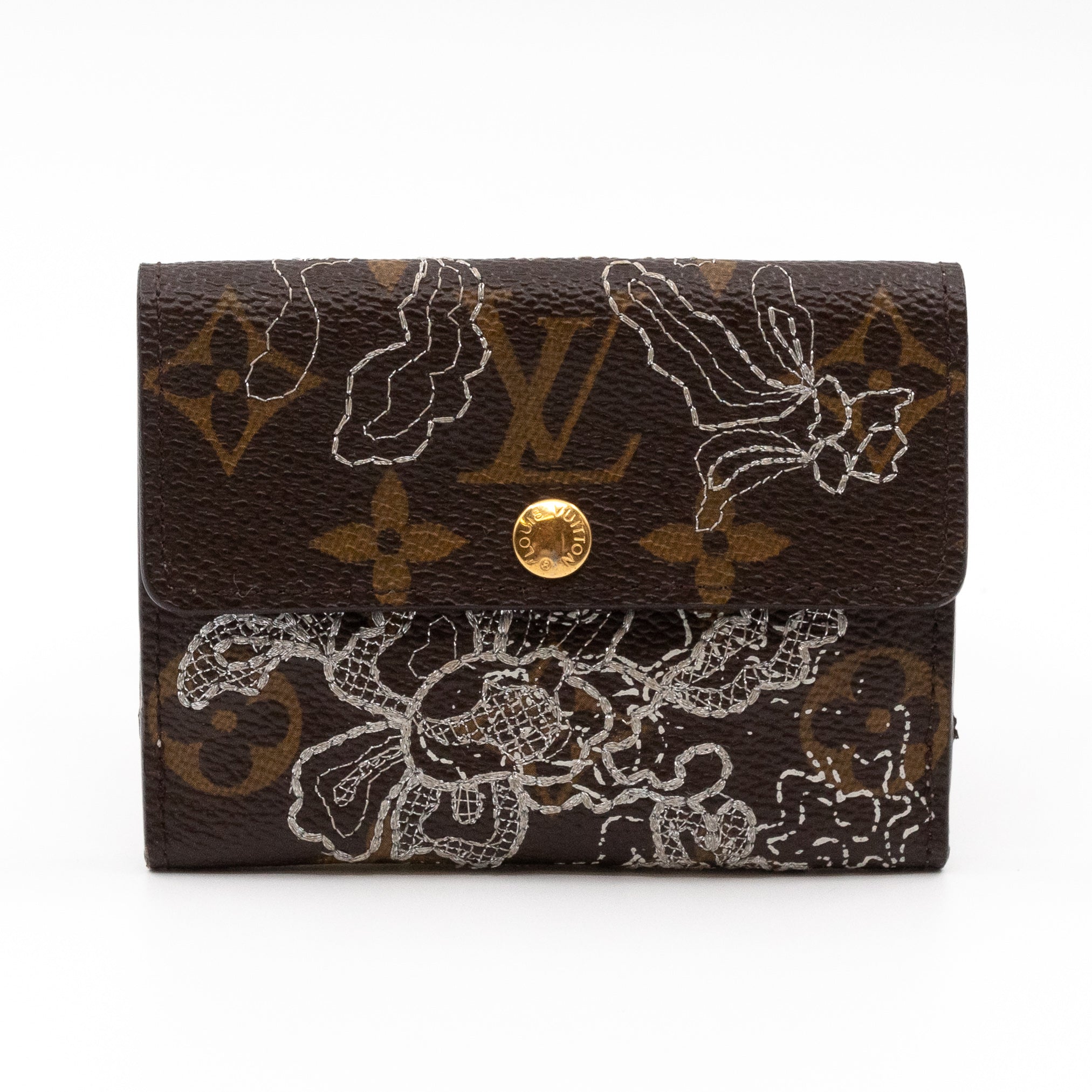 Ludlow Wallet Monogram Dentelle Silver