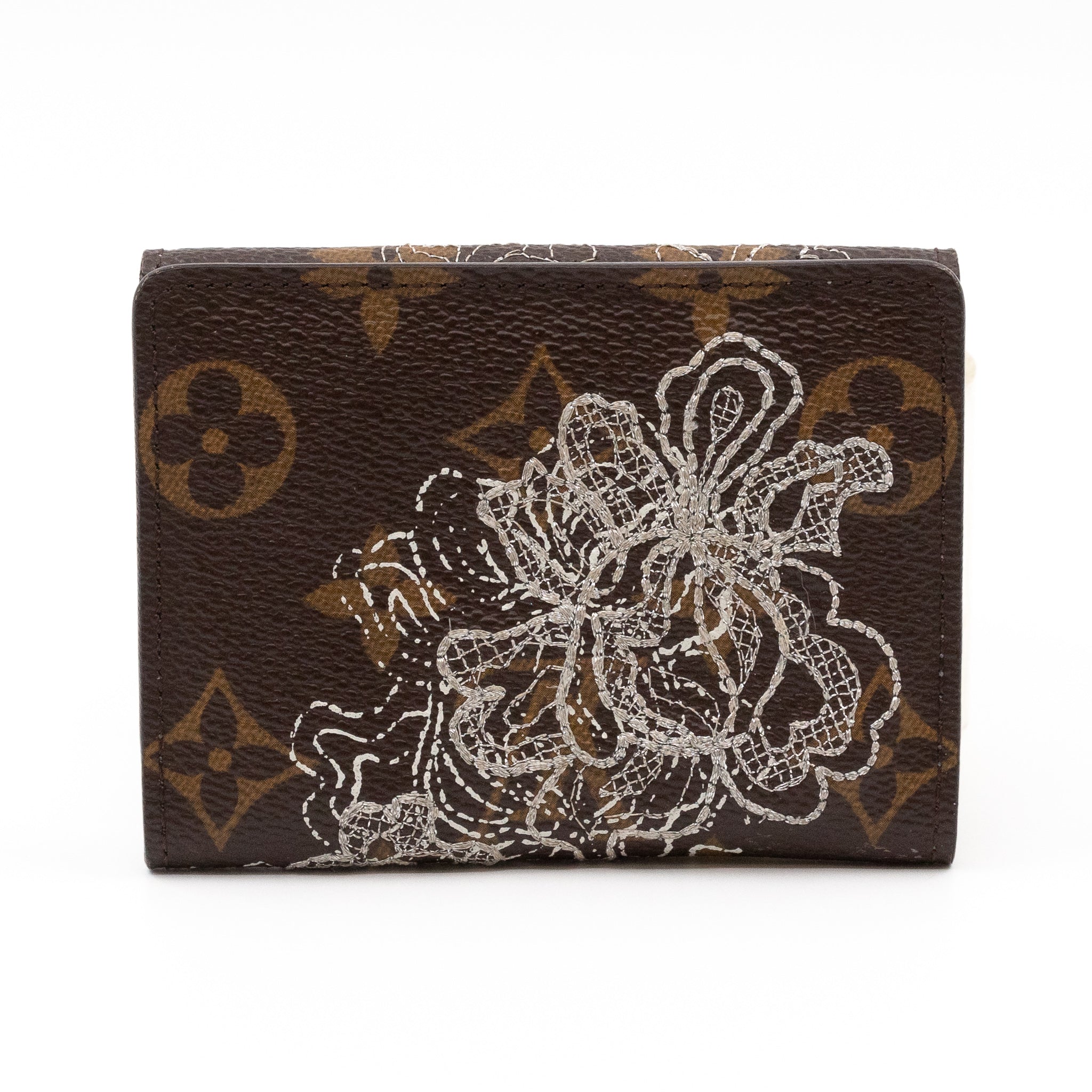 Ludlow Wallet Monogram Dentelle Silver