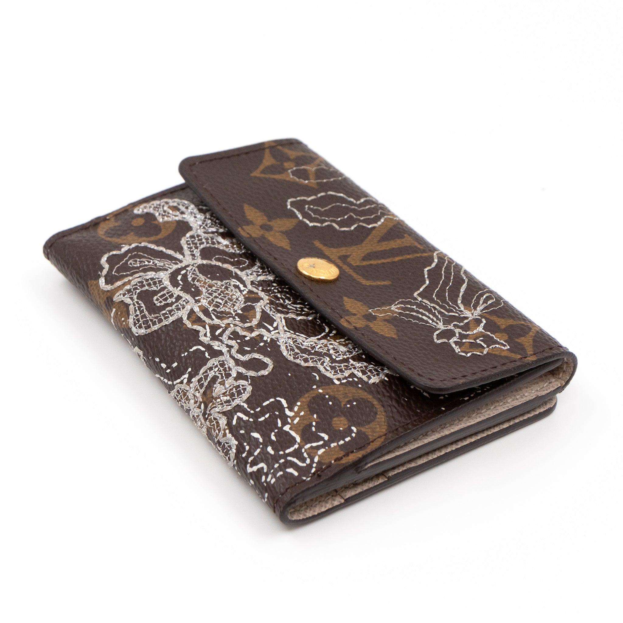 Ludlow Wallet Monogram Dentelle Silver