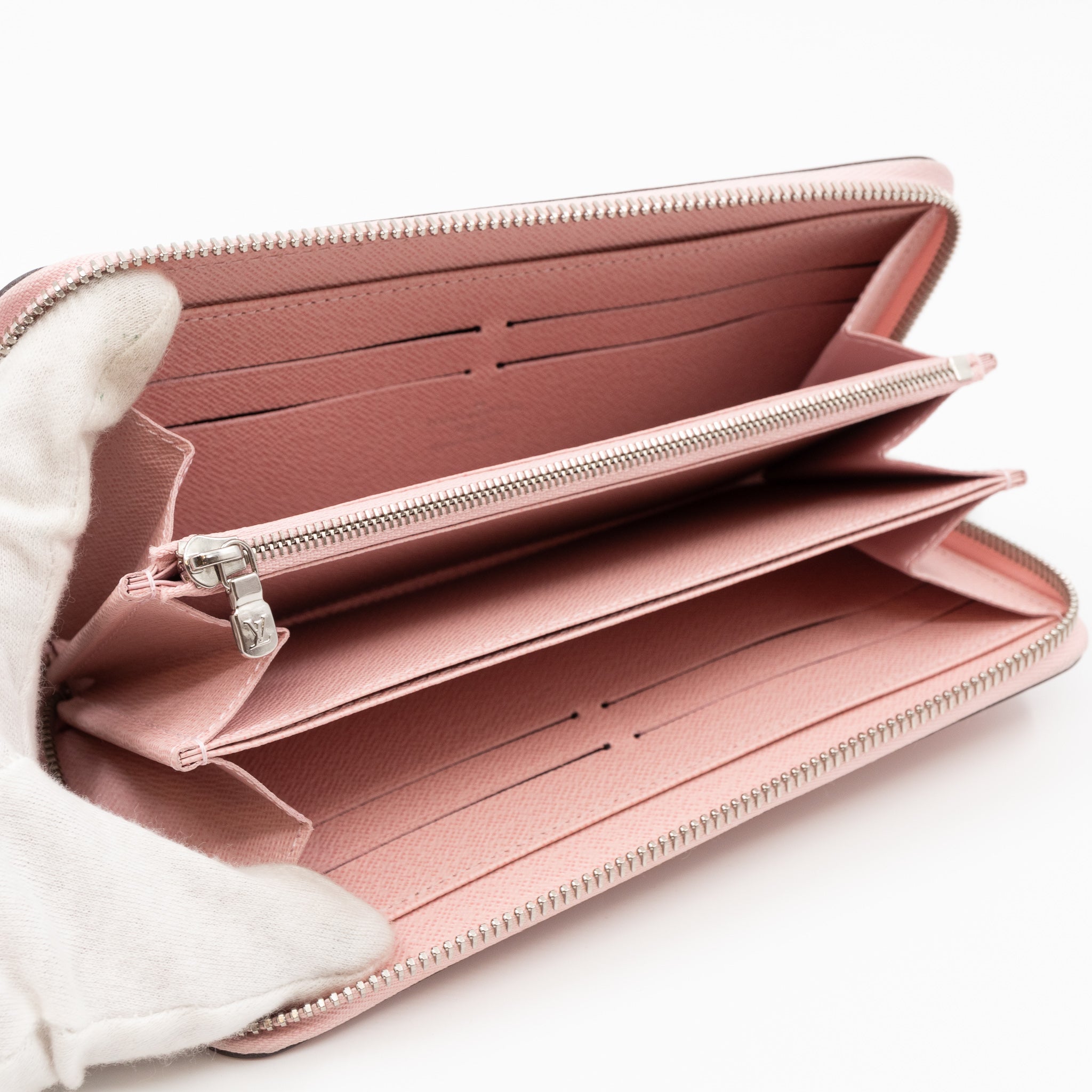 Zippy Wallet Epi Leather Rose Ballerine