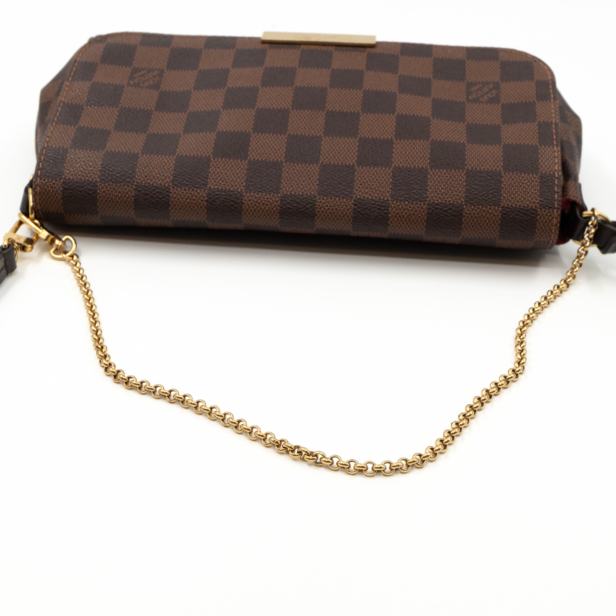 Lv discount checkered purse