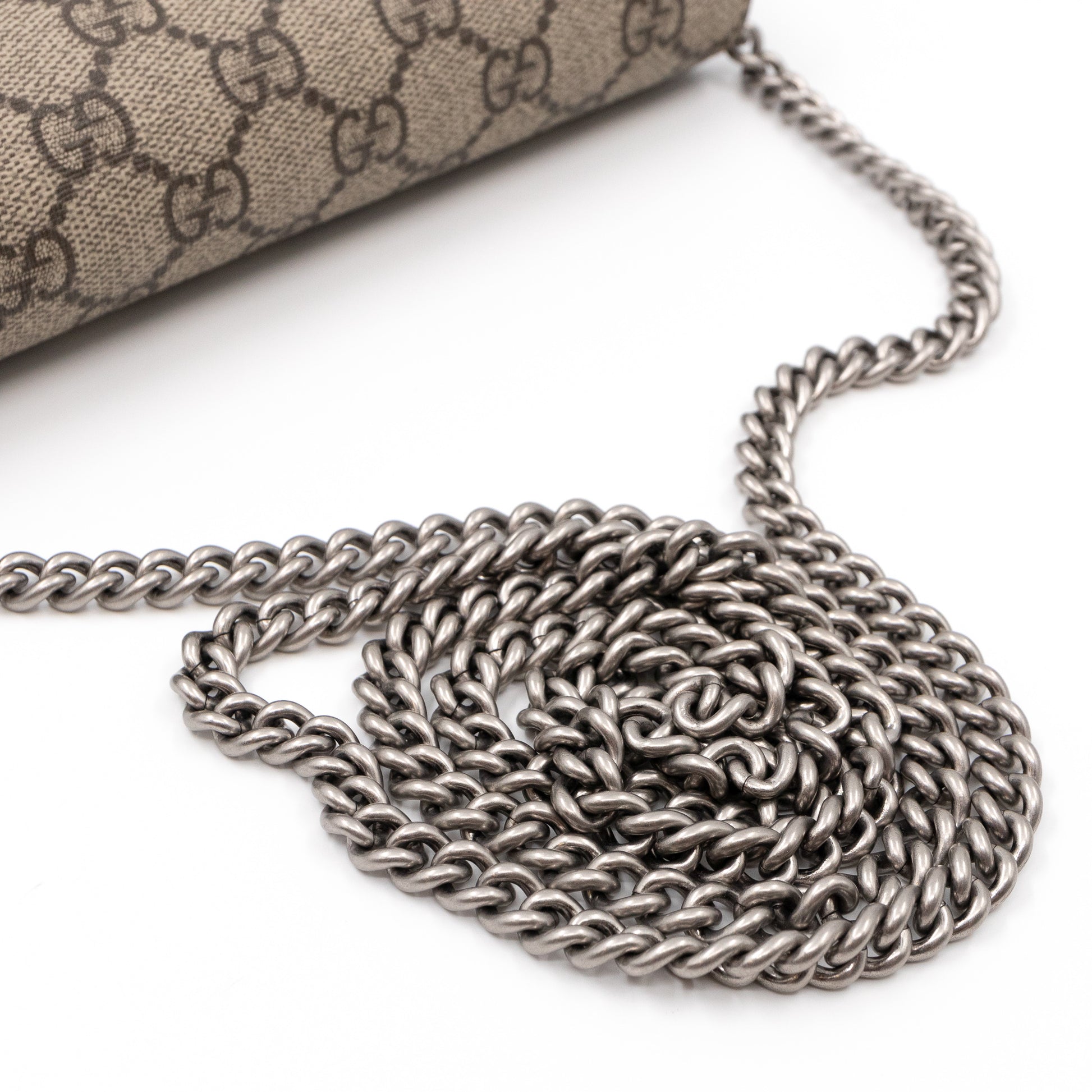 Gucci Dionysus Chain Wallet Supreme Canvas Cloth ref.1026134 - Joli Closet