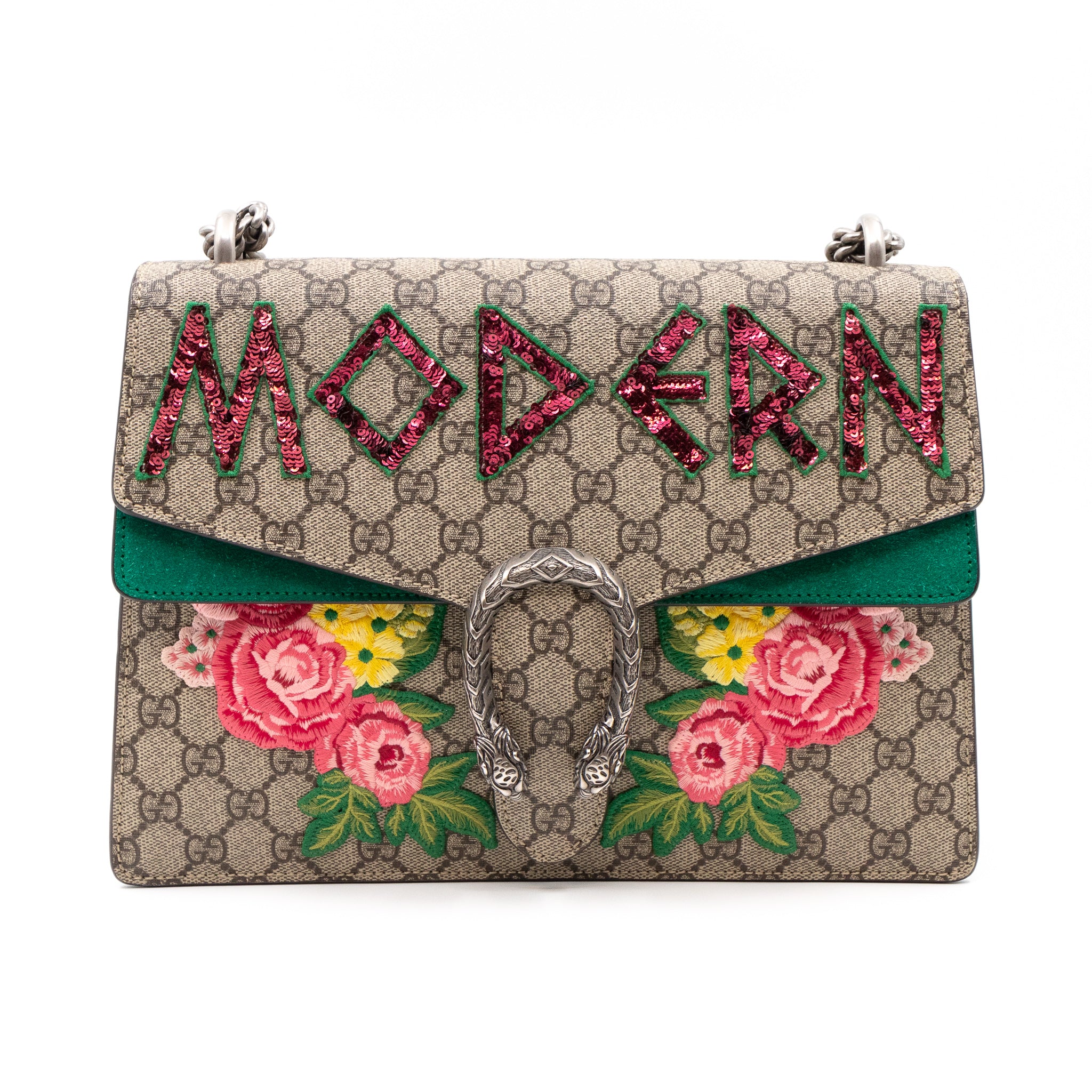 Dionysus embroidered leather online mini bag