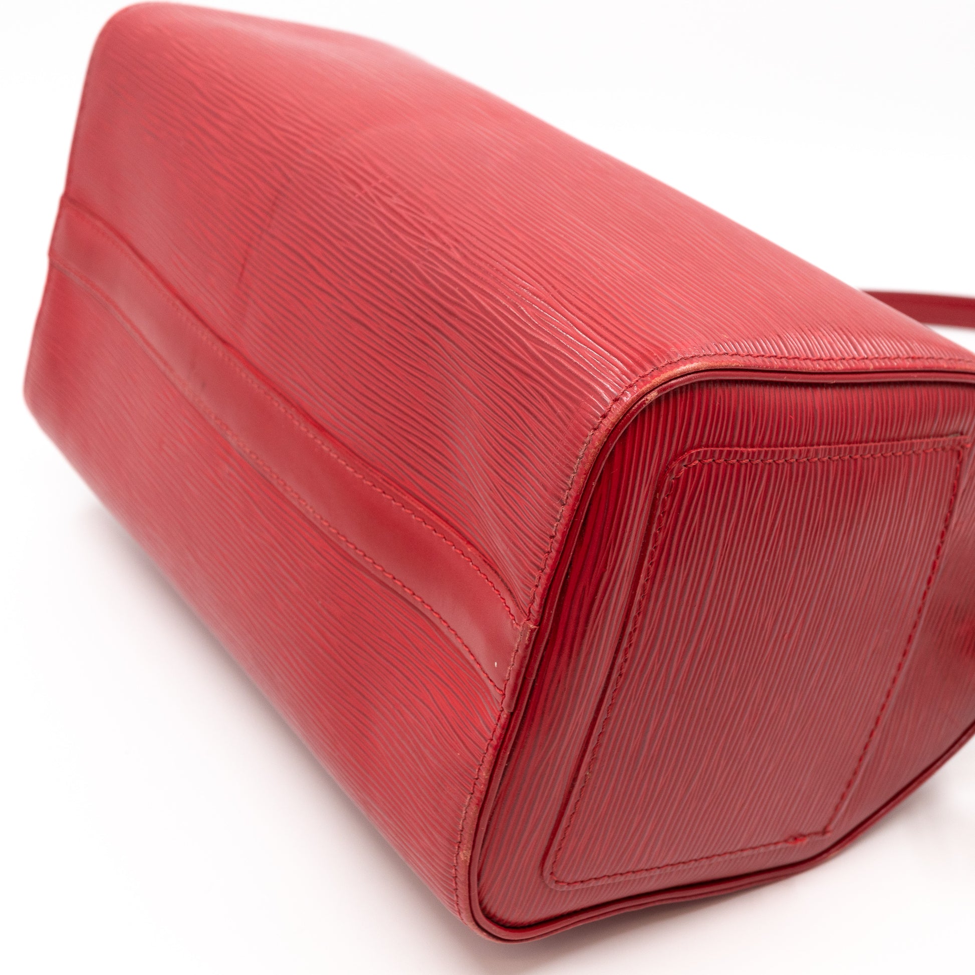 Louis Vuitton Epi Speedy 30 Red Leather ref.170143 - Joli Closet