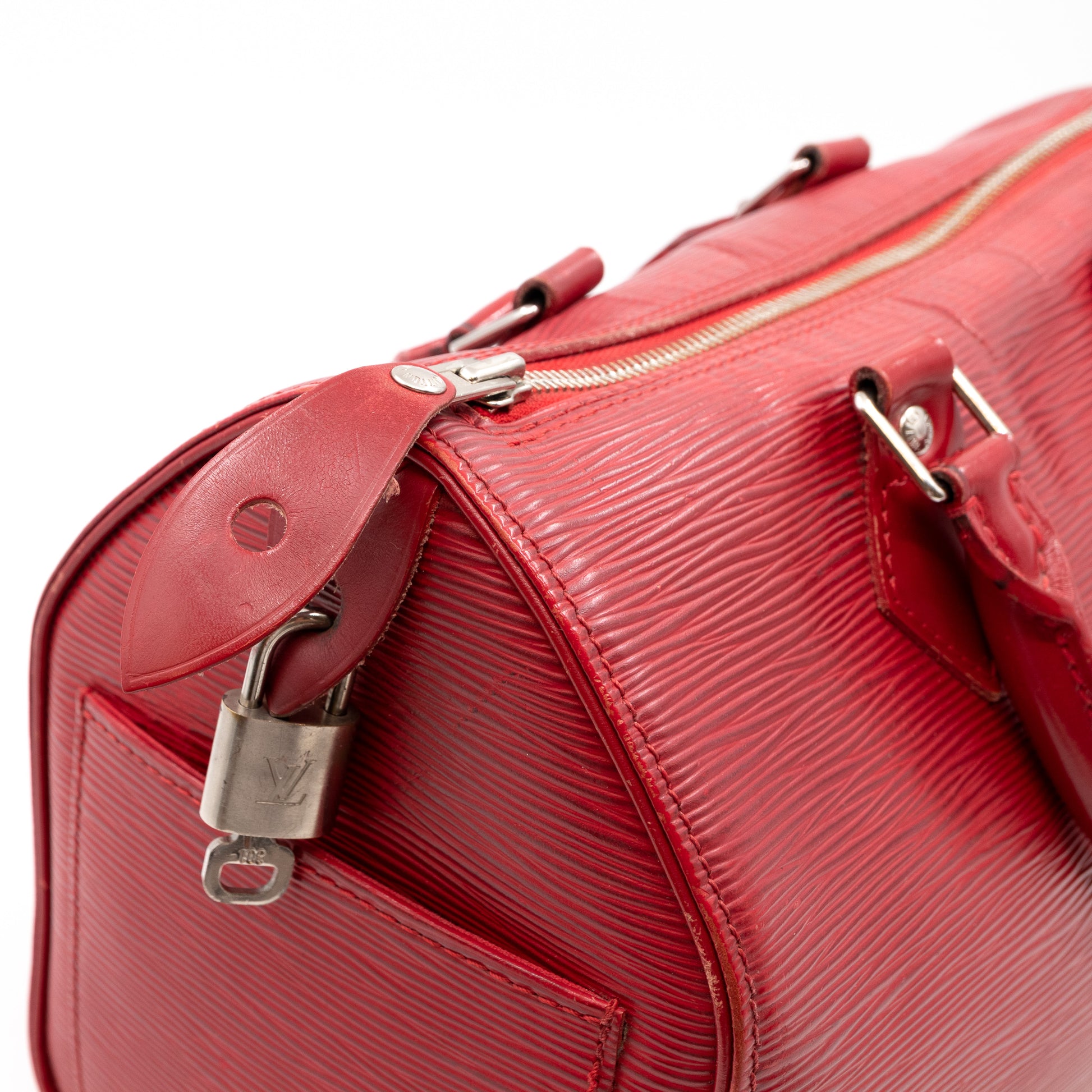 Louis Vuitton Epi Speedy 30 Hand Bag Red M43007 LV Auth 47642 Leather  ref.997020 - Joli Closet