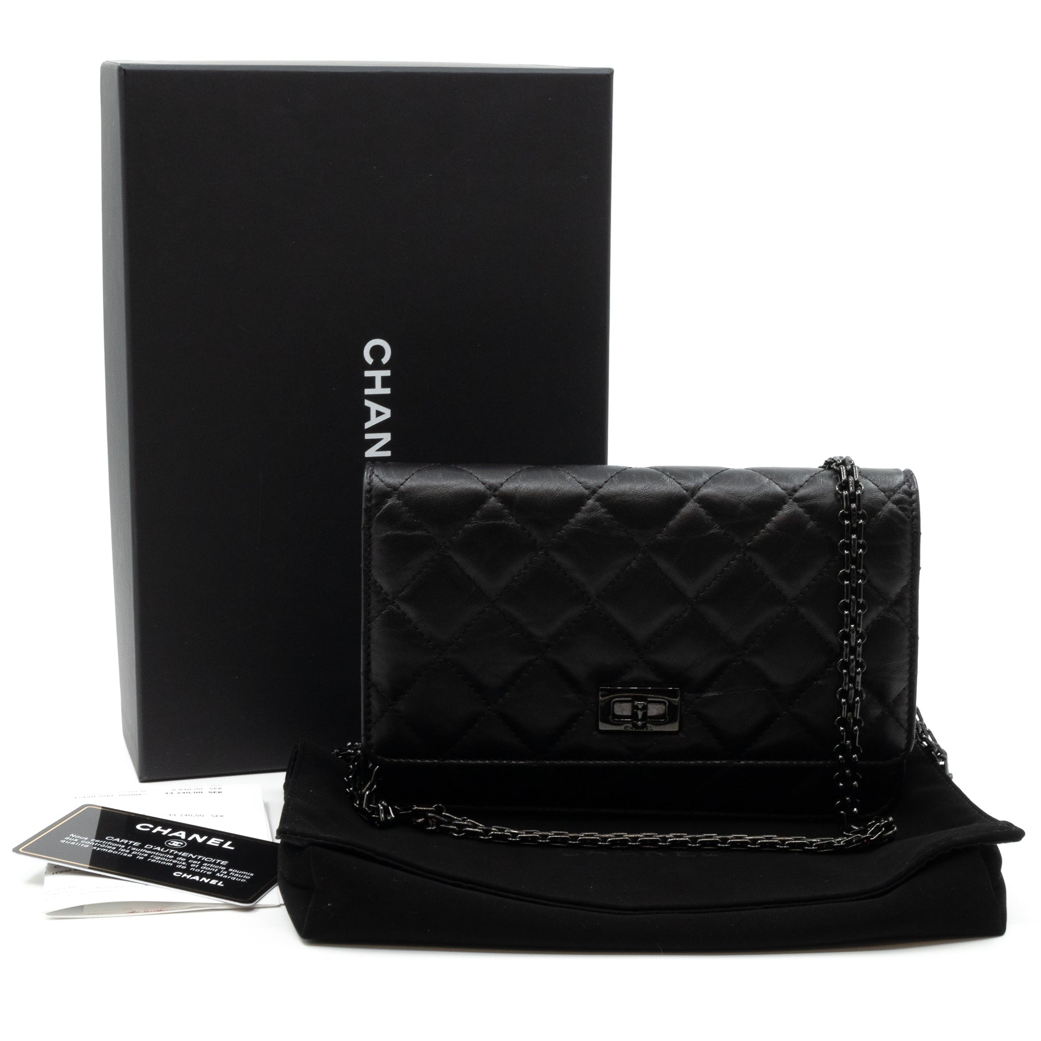 Chanel – Chanel Wallet On Chain 2.55 So Black Reissue WOC – Queen