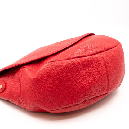 Effie Satchel Red Leather