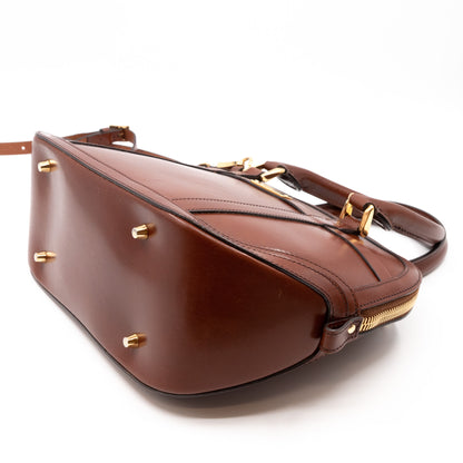 Bridle Handbag Brown Leather