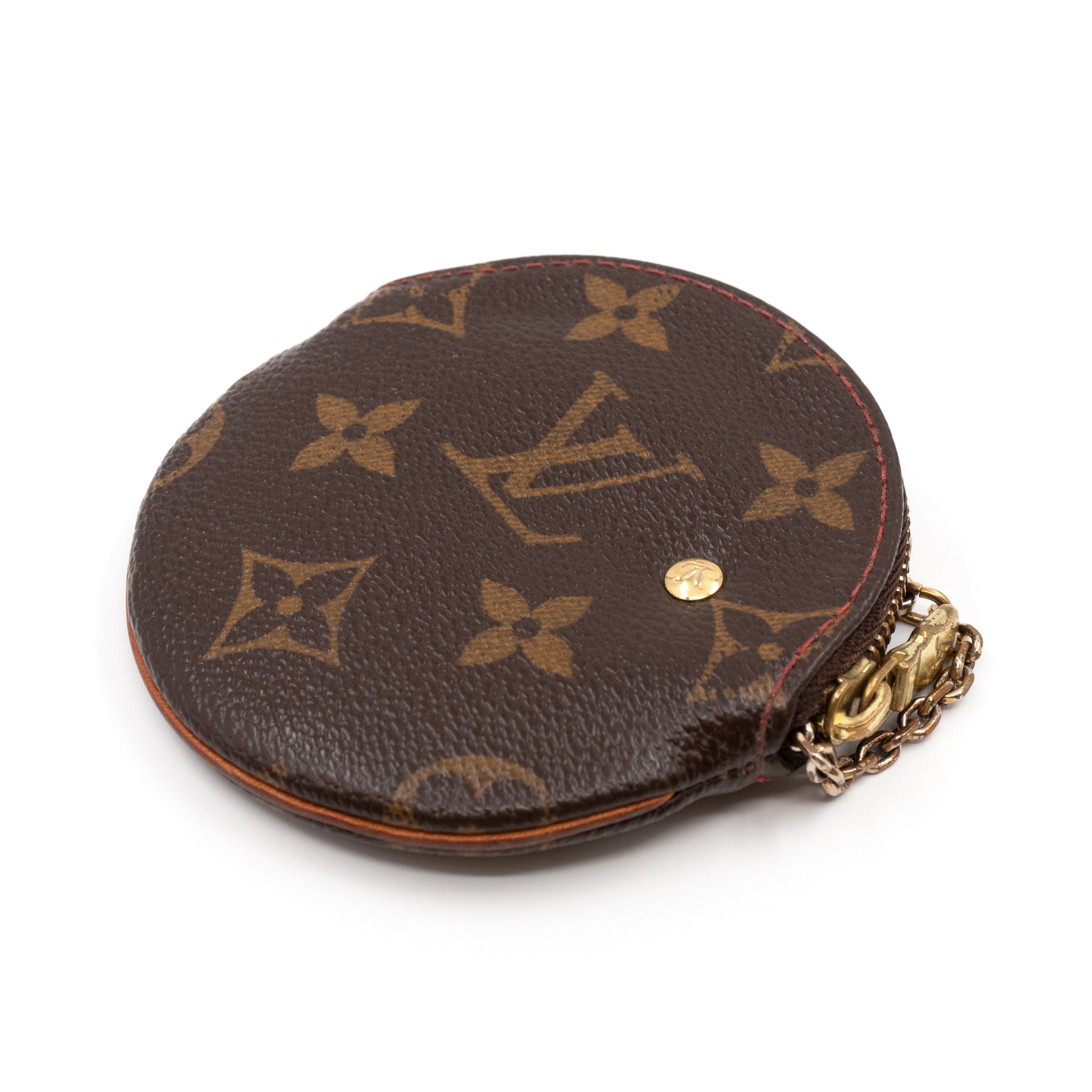 Round Coin Purse Monogram Cerises