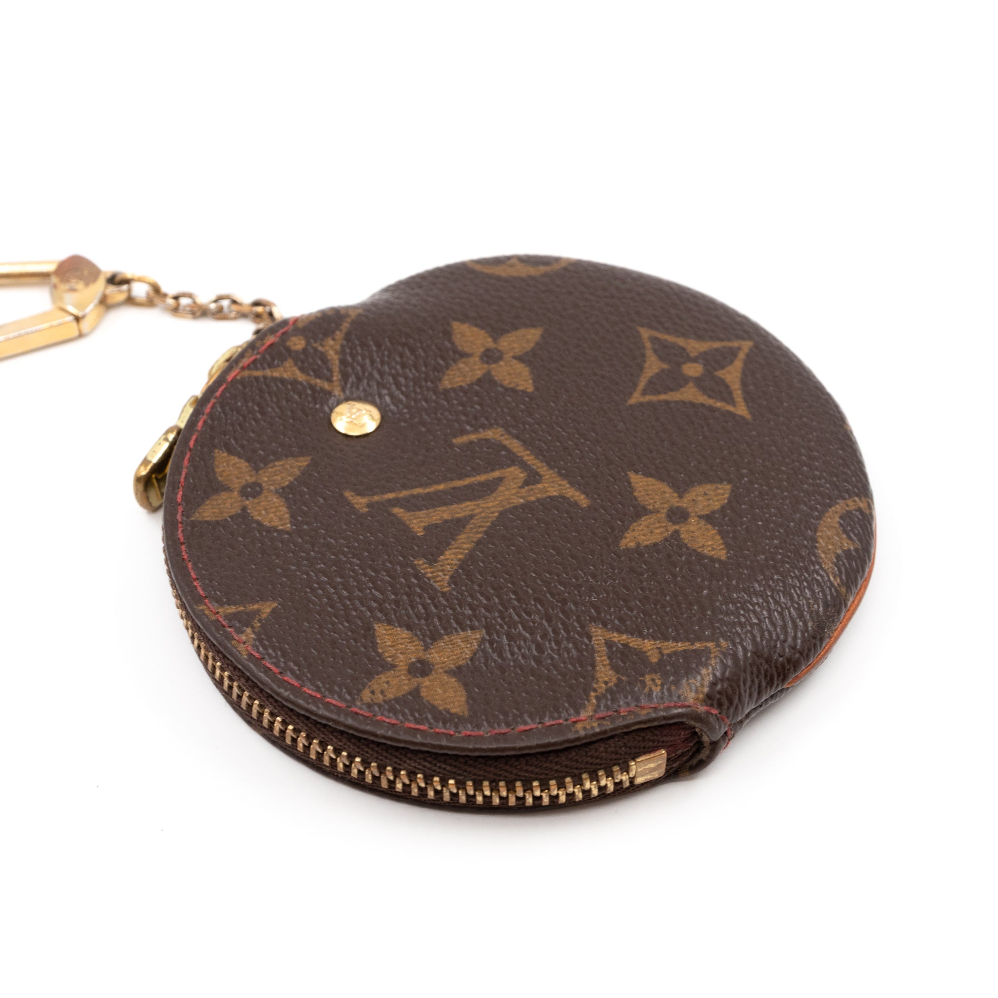 Round Coin Purse Monogram Cerises