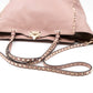 Rockstud Trapeze Tote Rose Beige Leather