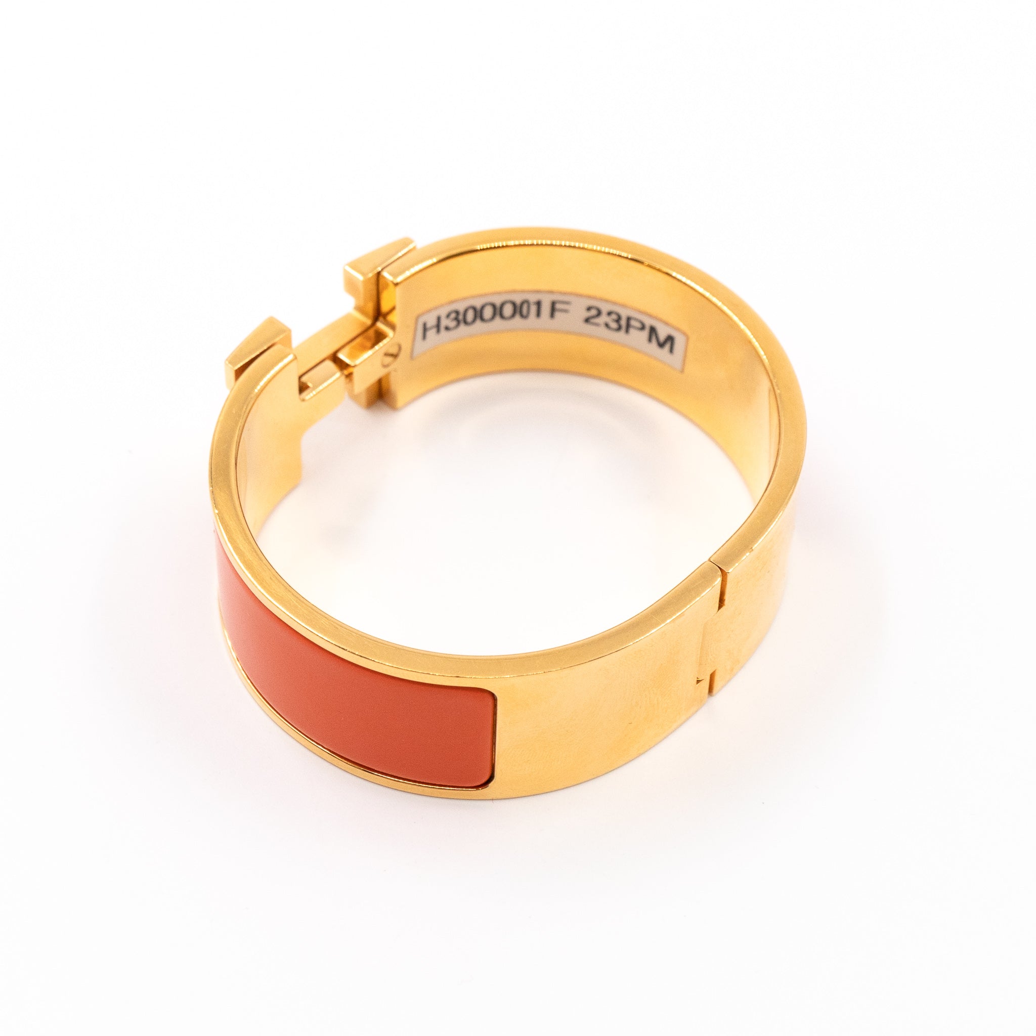 Clic Clac H Bracelet Orange Gold