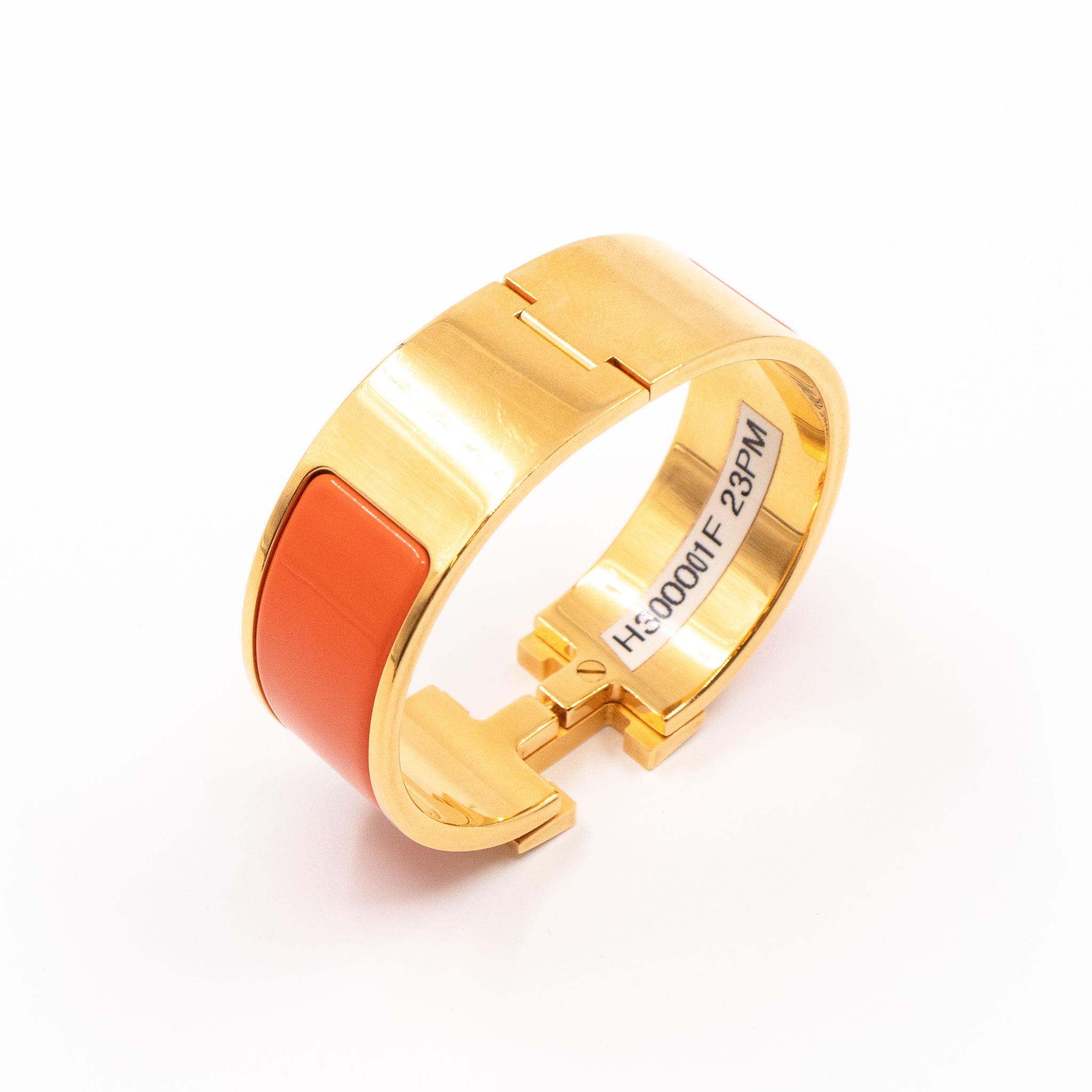 Clic Clac H Bracelet Orange Gold