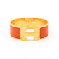 Clic Clac H Bracelet Orange Gold