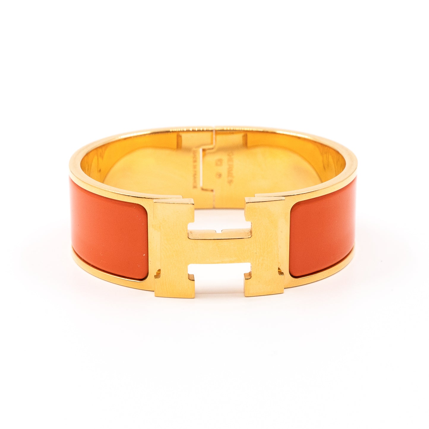 Clic Clac H Bracelet Orange Gold
