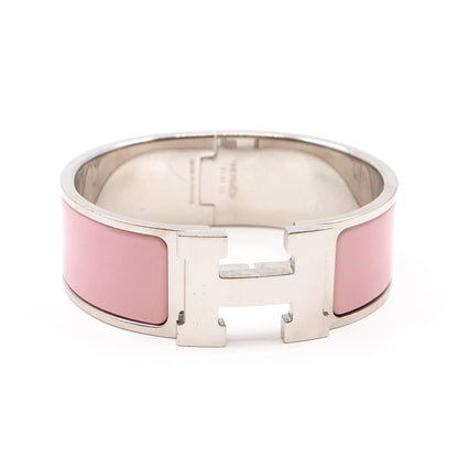 Clic Clac H Bracelet Pink Silver