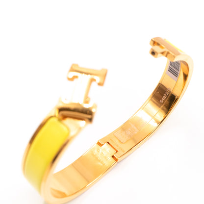 Clic H Bracelet Jaune Tennis Gold