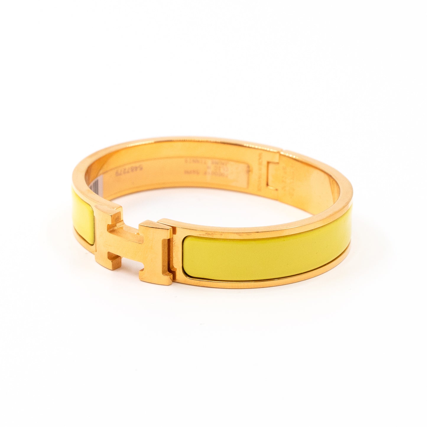 Clic H Bracelet Jaune Tennis Gold
