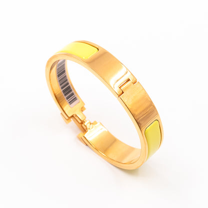 Clic H Bracelet Jaune Tennis Gold