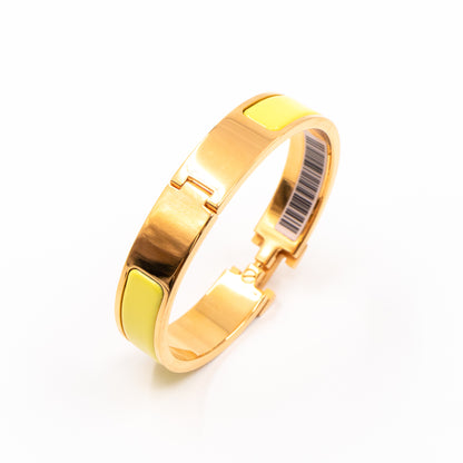 Clic H Bracelet Jaune Tennis Gold