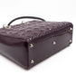Lady Dior Large Dark Purple Patent Leather