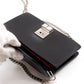 Elektra Studded Wallet on Chain Black Leather