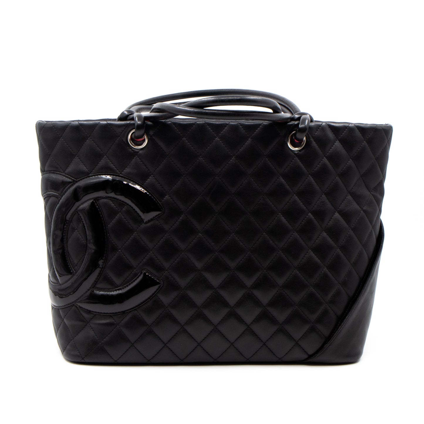 Cambon Tote Quilted Black Leather
