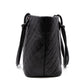 Cambon Tote Quilted Black Leather