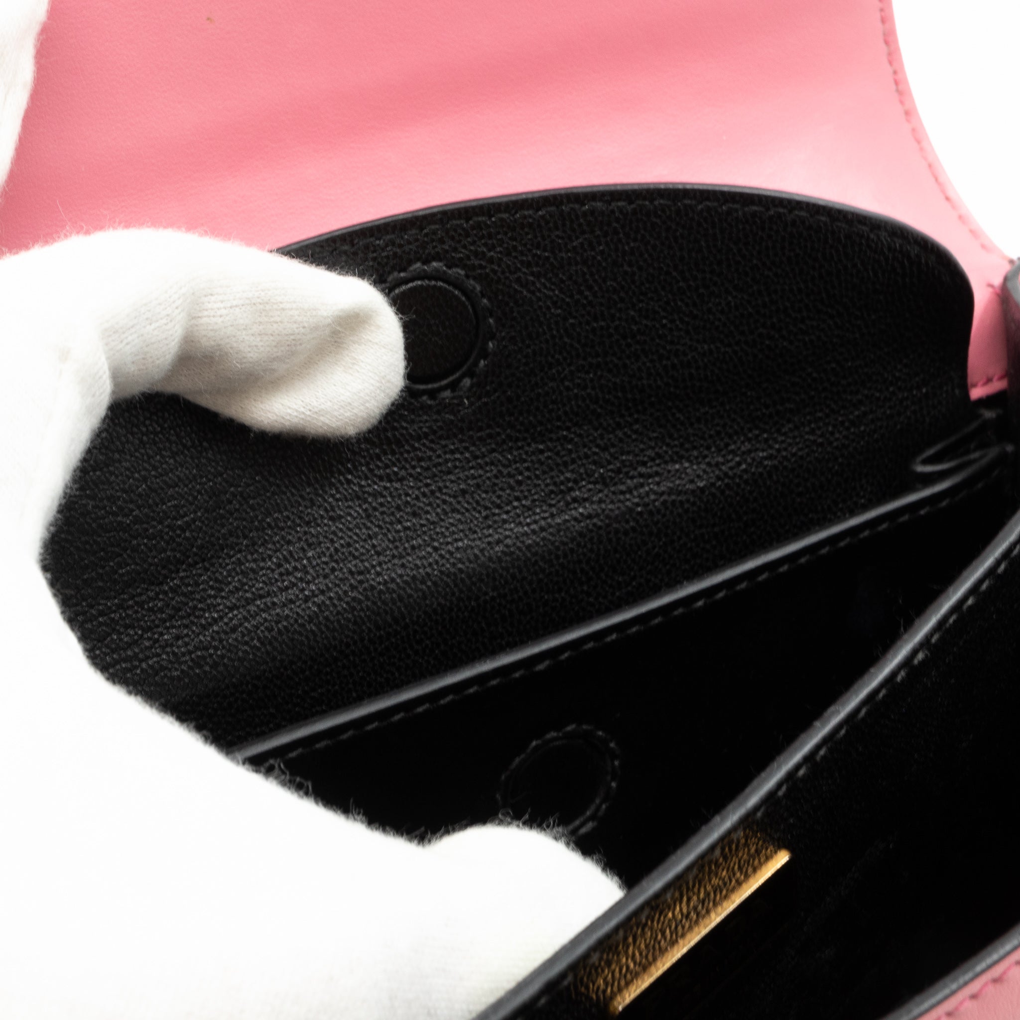 Cahier Light Pink & Black Leather