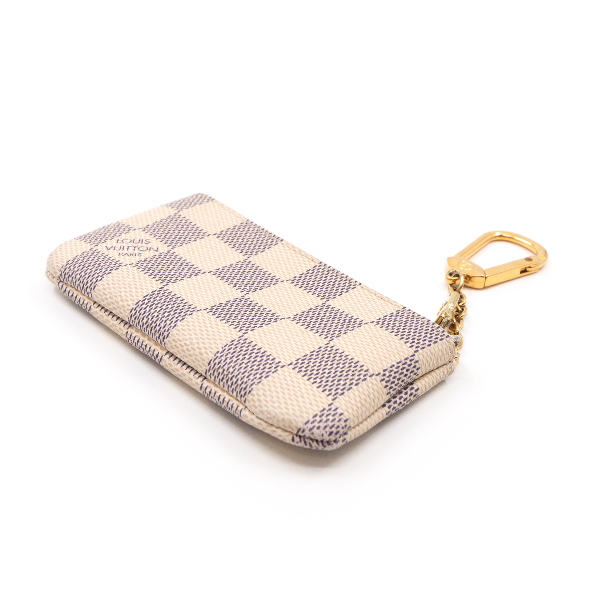 Louis Vuitton Card Holder Key Pouch Damier Azur, Luxury, Bags