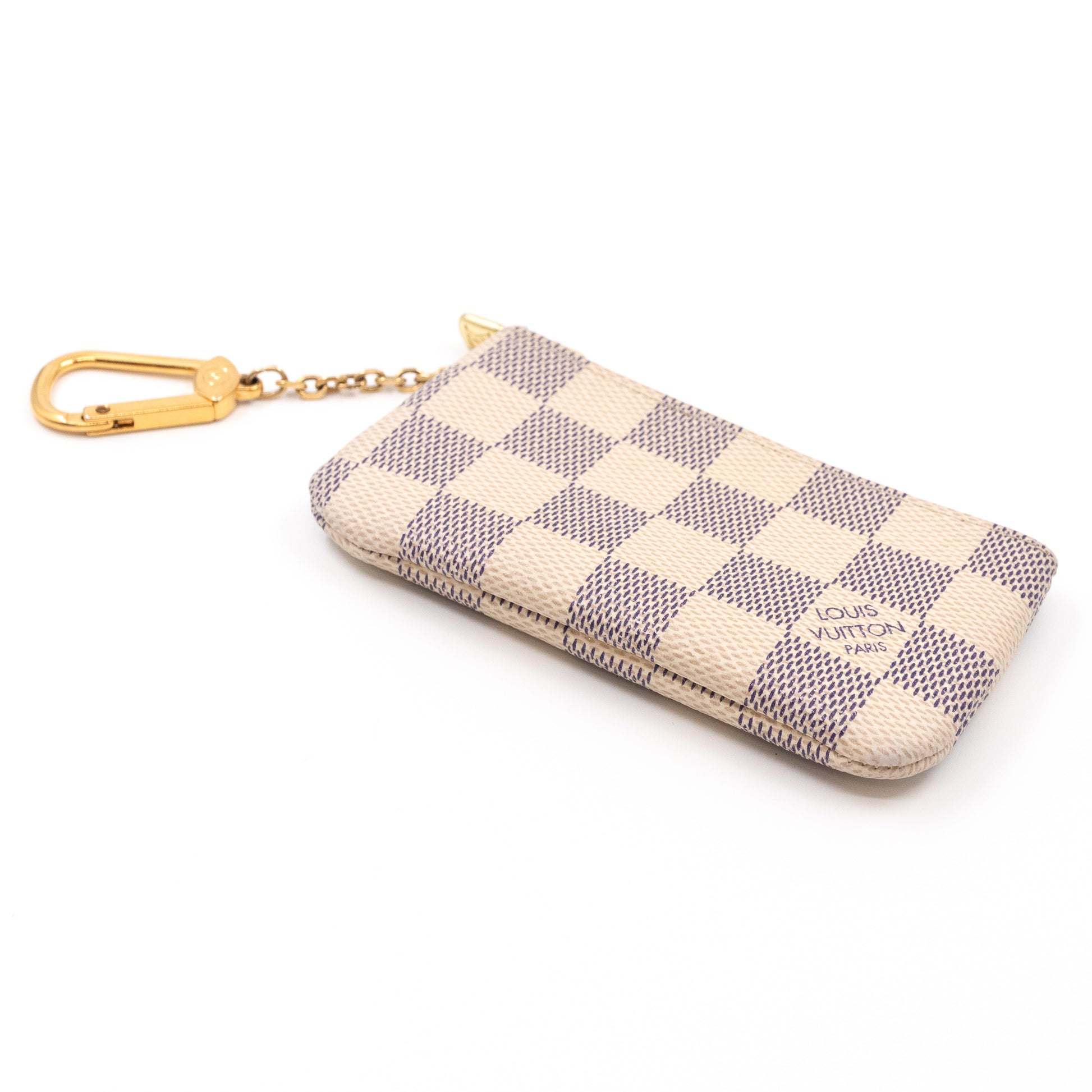 Made in USA~LOUIS VUITTON Key Pouch Damier Ebene Coin Purse Card Wallet NEW  NWT
