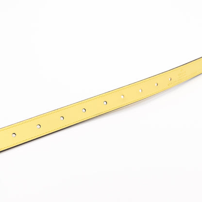 GG Marmont Slim Belt Yellow Leather 85 cm