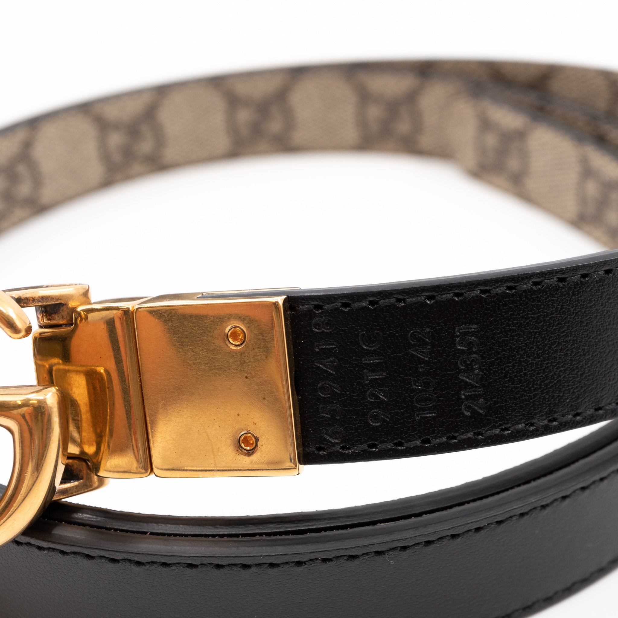 GG Marmont Slim Reversible Belt Black Leather 105 cm