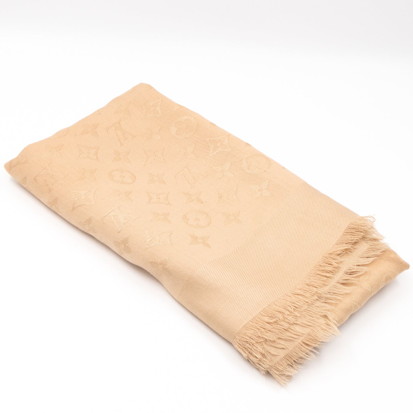 Monogram Shawl Beige