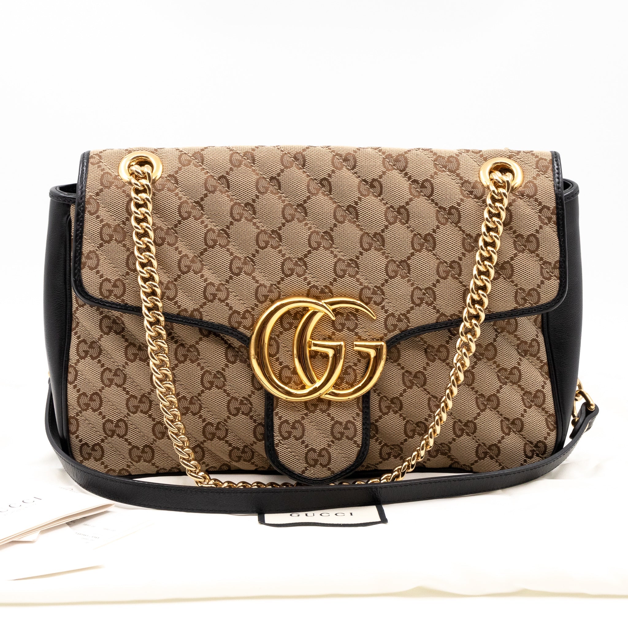 Gucci shoulder bag beige hot sale