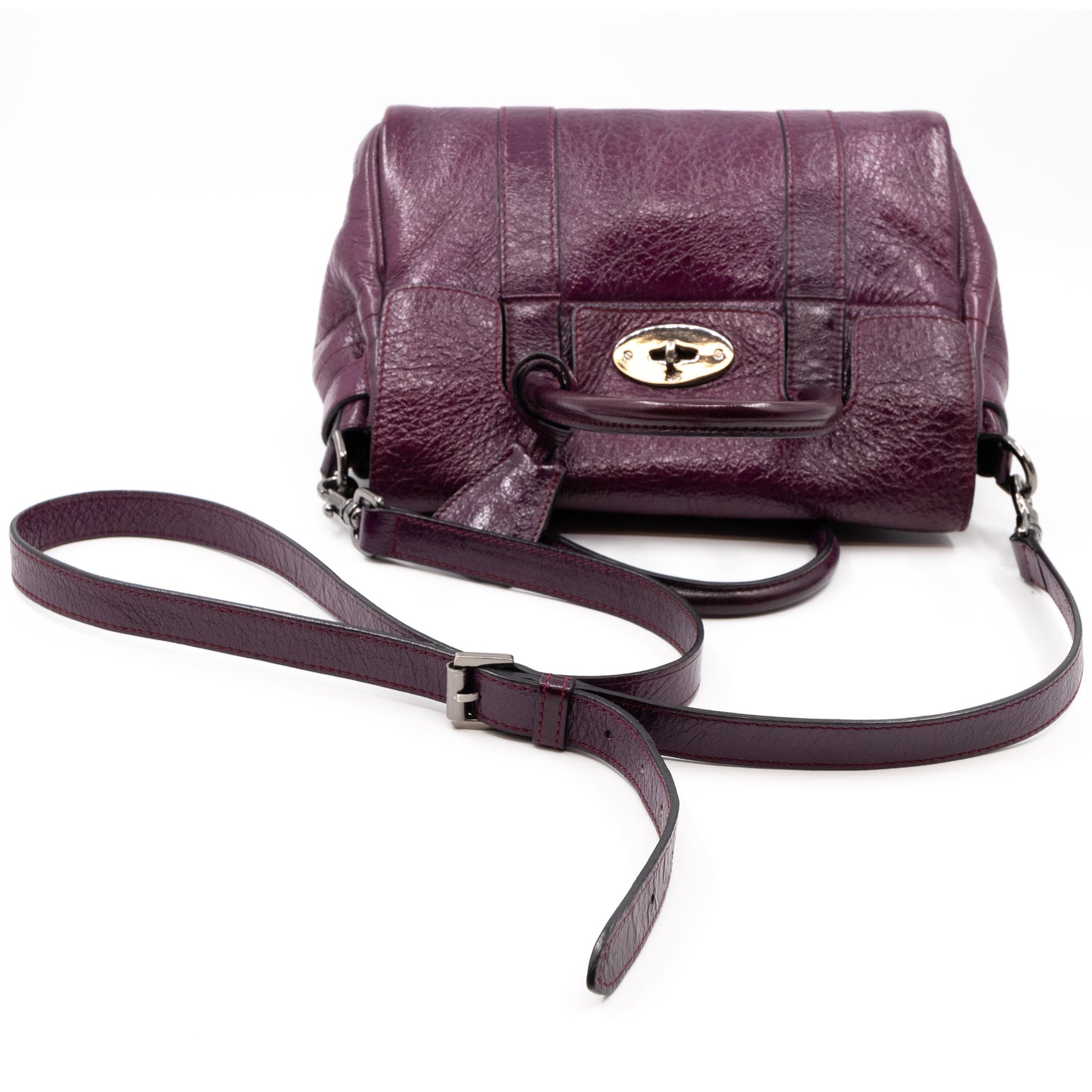 Small Bayswater Red Onion Patent Leather