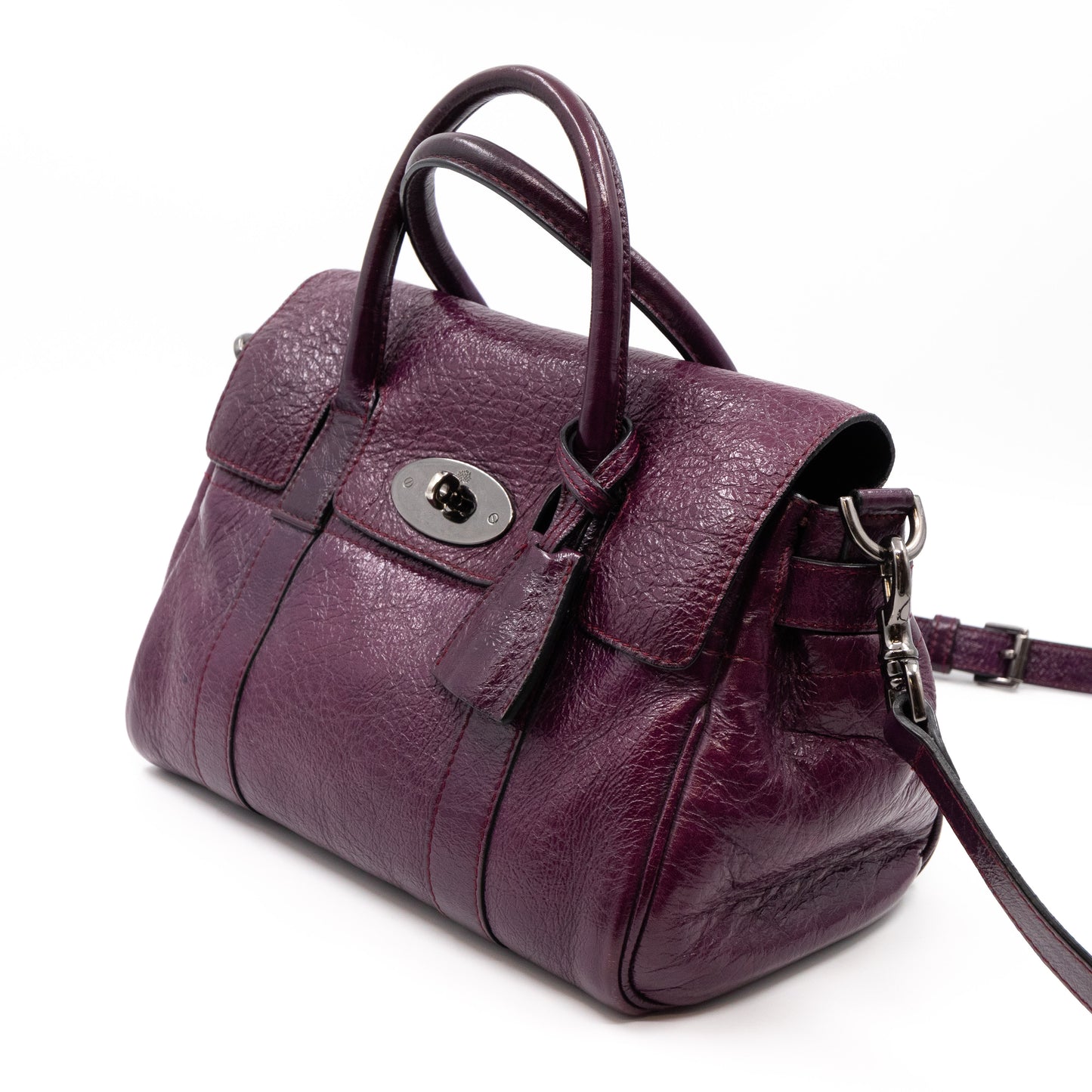 Small Bayswater Red Onion Patent Leather